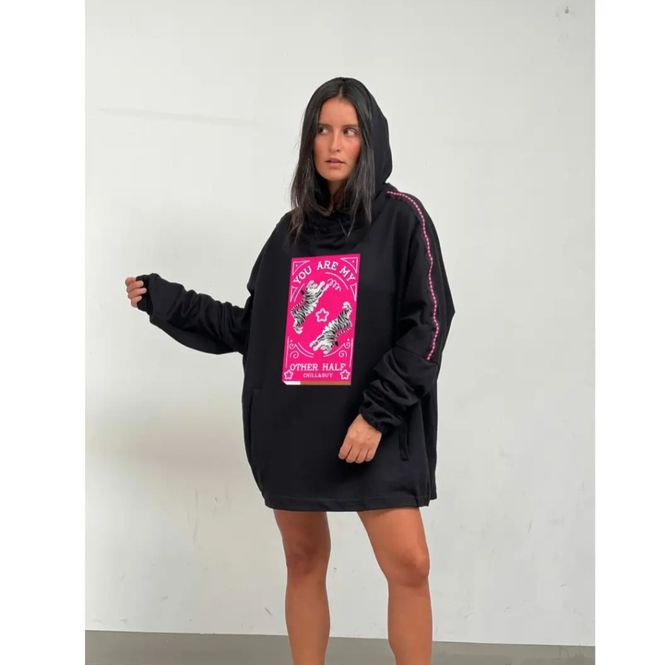 Hovedbilde Oversized Sweatshirt med print foran