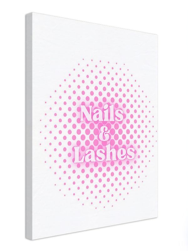 Nails & Lashes på fotolerret 40x50 cm