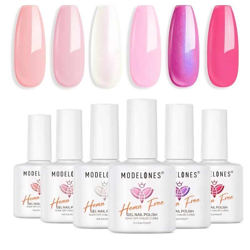 Rosa Strike - 6 stk gellakk